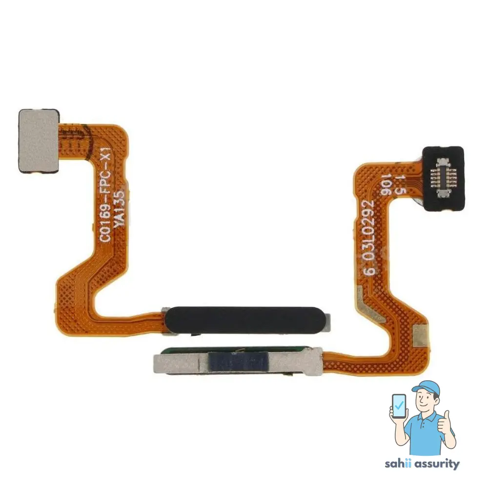 Fingerprint Sensor with Flex Cable for Oppo A52 Black